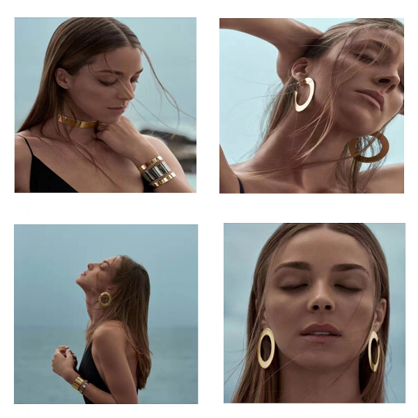 2017 최신 디자인 새로운 도착 패션 구리 초자 목걸이 귀걸이 팔찌 괜 찮 보석 여자에 대 한 설정