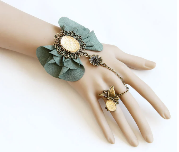 Bud Silk Bracelet Ring Set of Europe and the United States New Female Accessories Ornament Wholesale for Girls