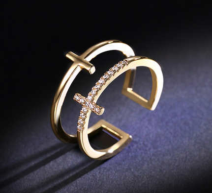 Cheap price and high quality zinc alloy ring for woman