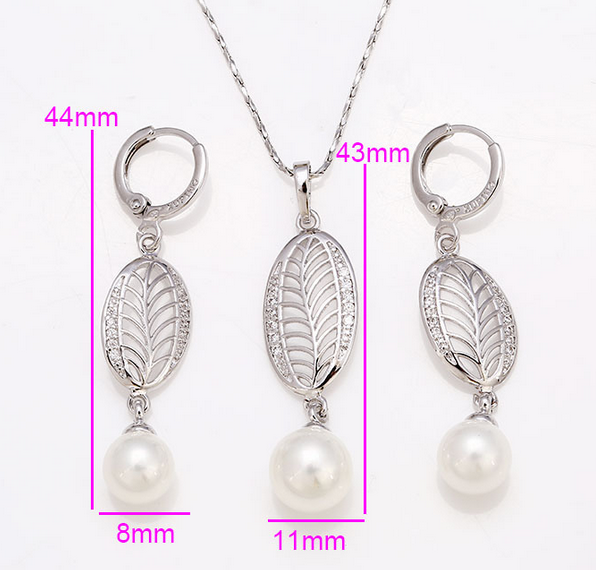 China wholesale high quality pearl set jewelry oem