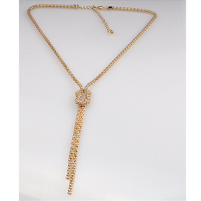 Fashion Gold Plated Corn Kette Halskette mit Metall Kette Großhandel Halskette