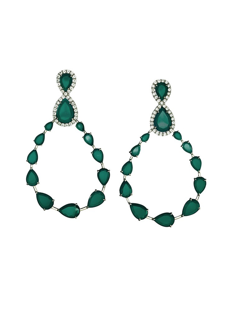 Modeschmuck Ohrring Schmuck Dubai Rose Gold Ohrring Kostüm Schmuck Frauen Fashion Ohrring, vergoldet weiblich Ohrring