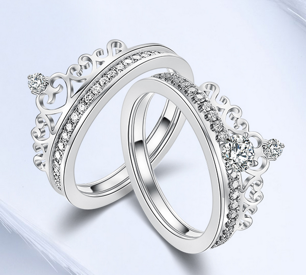 High Polish 18k gold crown ring supplier in China