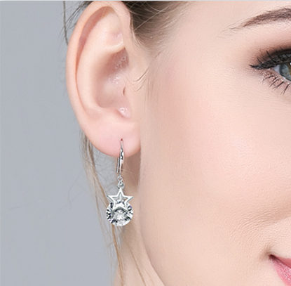 High Quality Start Shape 925 Sterling Silver Stud Earring Supplier in China