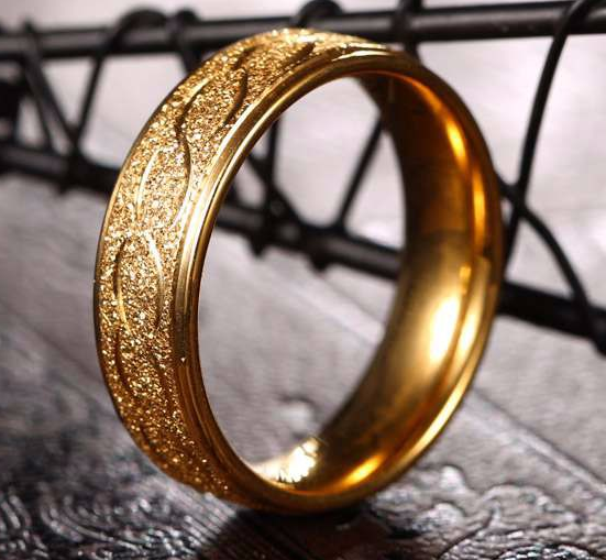 High quality Dubai gold jewelry men's ring manufacturer in China