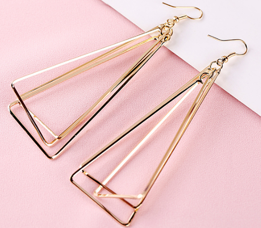 Korean Style Geometric Stainless Steel Earrings Manufacturer from China