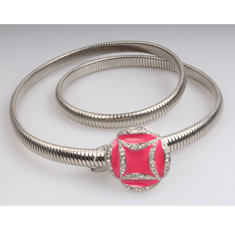 금속 체인 벨트 탄성 거위 목구멍 체인 패션 벨트 18k 금 도금 스트레칭 쉘 허리 벨트, 중국의 벨트 wholesales