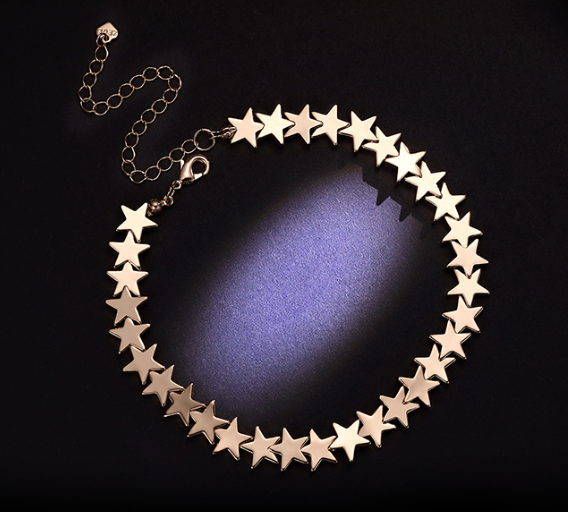 Personalized Eco Friendly Zinc Alloy Star Short Necklace Manufacturer in China