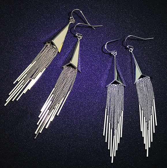 Professional High Polish 18K Gold Plating Long Tassels Earrings Manufacturer in China