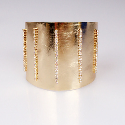 Wholesale Fashion Jewelry 18k Gold Plated Bangles Latest Design Copper Bracelets Bangle