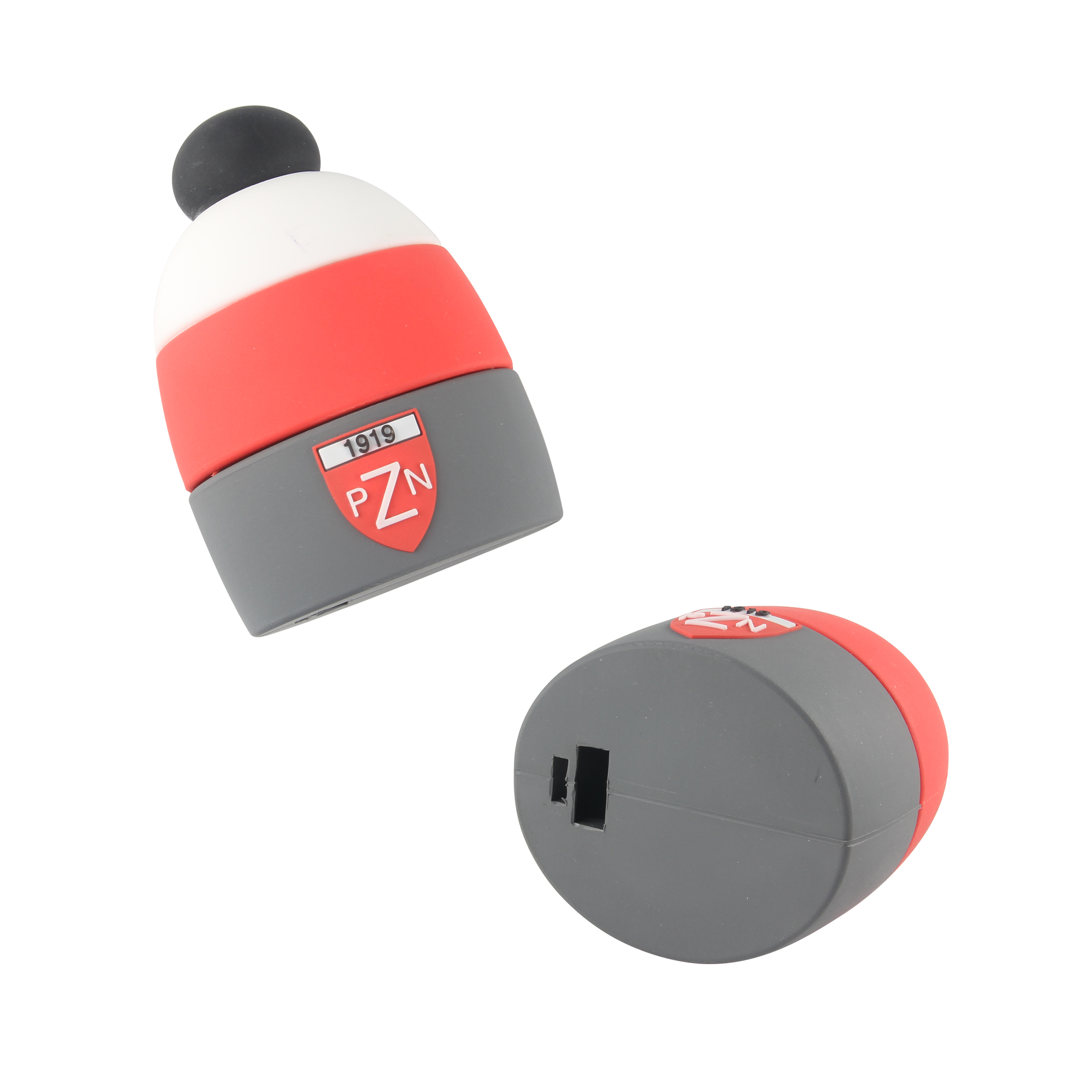 2200mah 2600mah customized winter hat shaped pvc power banks