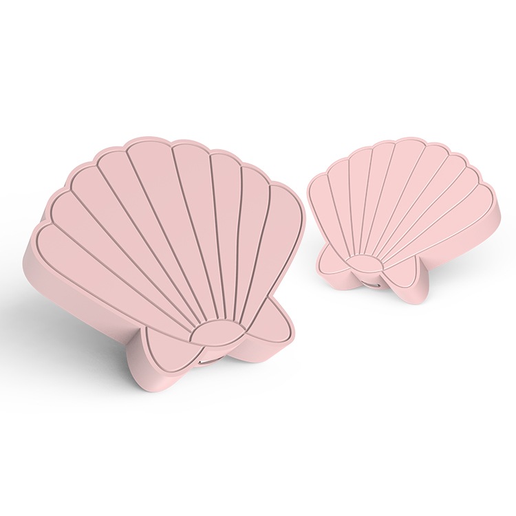 5W Schalenform Personalisiertes drahtloses PVC-Ladegerät für iPhone-Aufladung