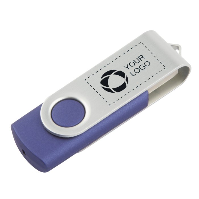 Bulk girevole personalizzato logo 8gb usb 2.0 flash drive