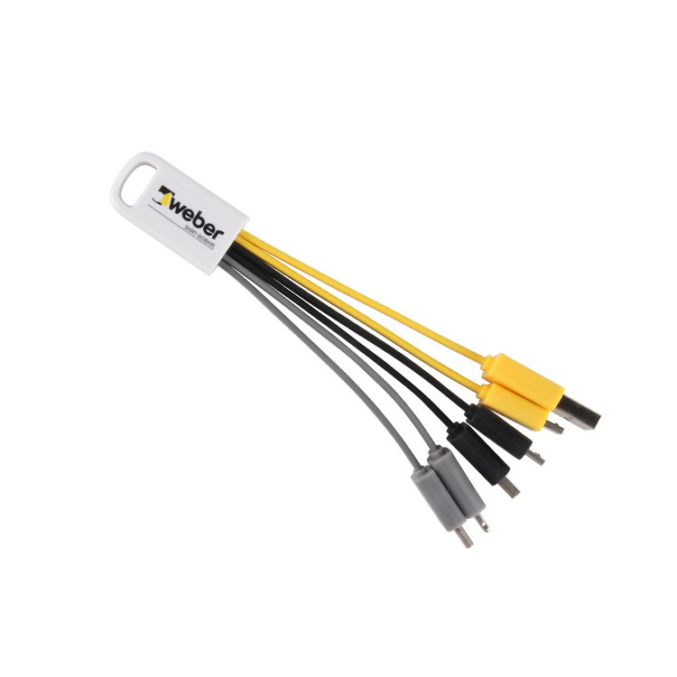 携帯電話のための1つのusbのタイプc多港の充電器ケーブルに付き注文のロゴの設計6つ