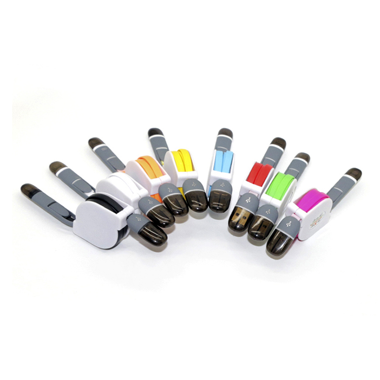 カスタムリトラクタブル2-in-1マルチUSB充電ケーブル