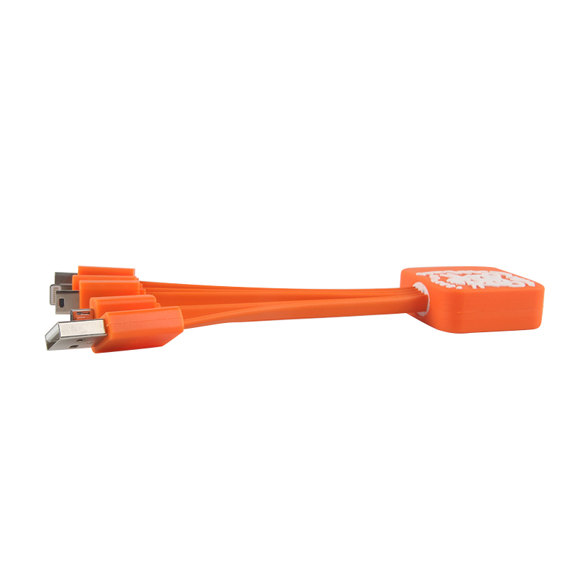 Подгонянный лев сделал множественные 4 в 1 кабеле заряжателя USB для корпоративного подарка