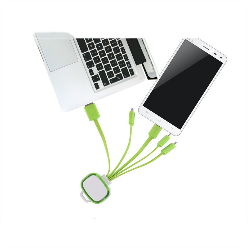 Câble de recharge multi-usb pour téléphone mobile avec logo personnalisé