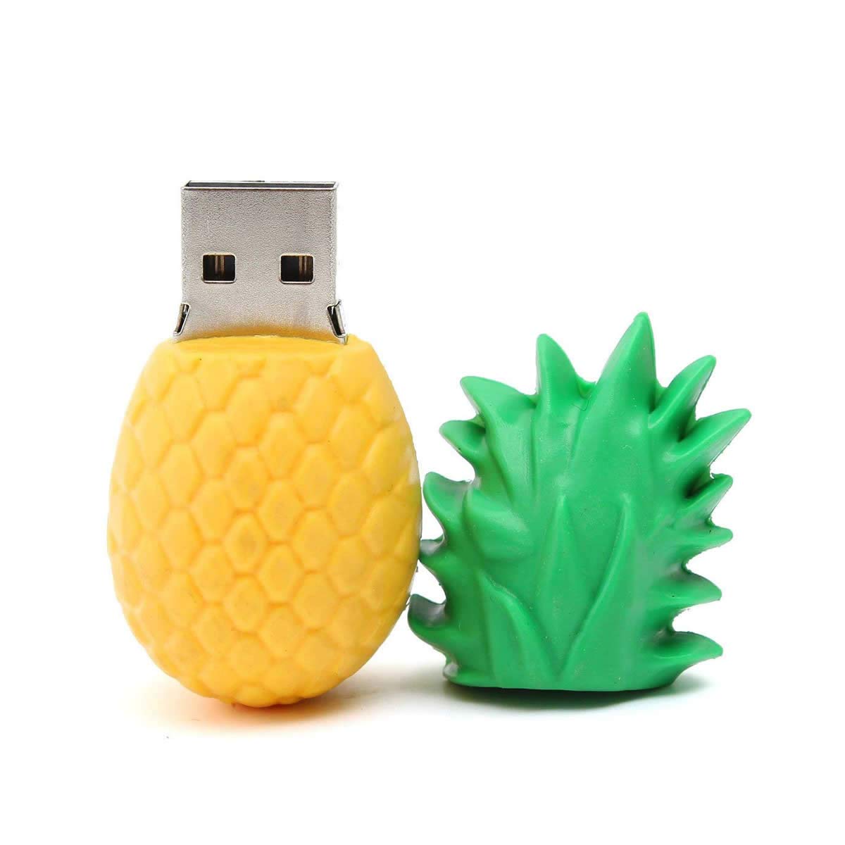 OEM 1GB 2GB 4GB 8GB 16GB 32GB 64GB 128GB Customised PVC Pineapple Shape USB Stick