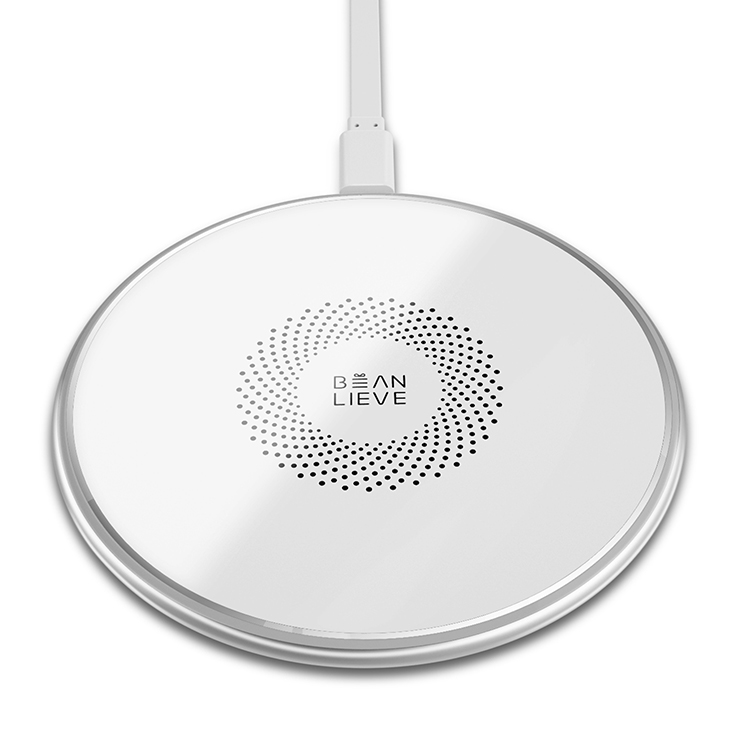 Qi certificó 10w iphone de carga inalámbrica de metal