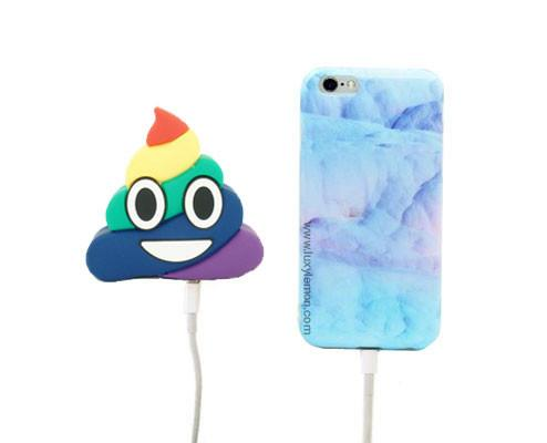 Rohs 맞춤형 로고 이모티콘 2600mah 휴대용 전원 은행 전화 충전기