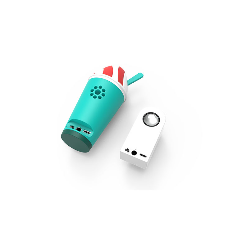 Vente en gros de crème glacée pvc personnalisée MP3 bluetooth haut-parleur sans fil