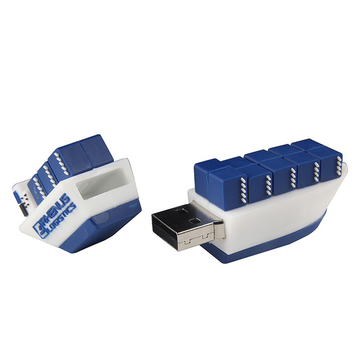 La barca promozionale di logo su ordinazione all'ingrosso modella le chiavette del pollice del pollice di USB 2.0 di 8gb