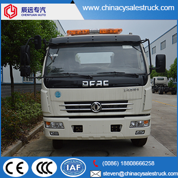 Dongfeng 5 toneladas camión de auxilio en remolque de plataforma plana diesel remolque para la venta