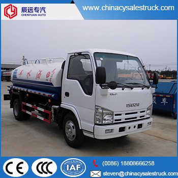 ISUZU品牌5cbm水箱水车供应商在中国