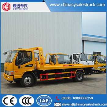 JAC 4X2 rhd flatbed wrecker tow truck for sale