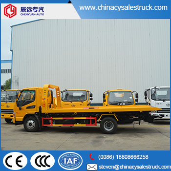 JAC 4X2 rhd flatbed wrecker tow truck for sale