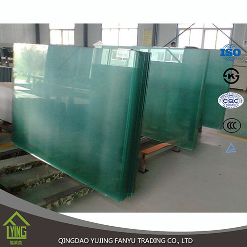 2mm - 19mm clear toughened glass sheet cut to size for buliding