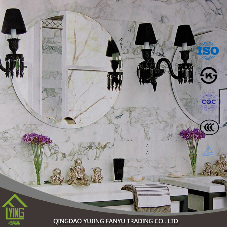 2mm 3mm 4mm Ciear silver mirror with TUV ISO certificate for bathroom