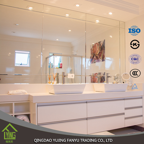 3mm 4mm 5mm 6mm clear float silver mirror sheet for selling with ISO, KS certificate