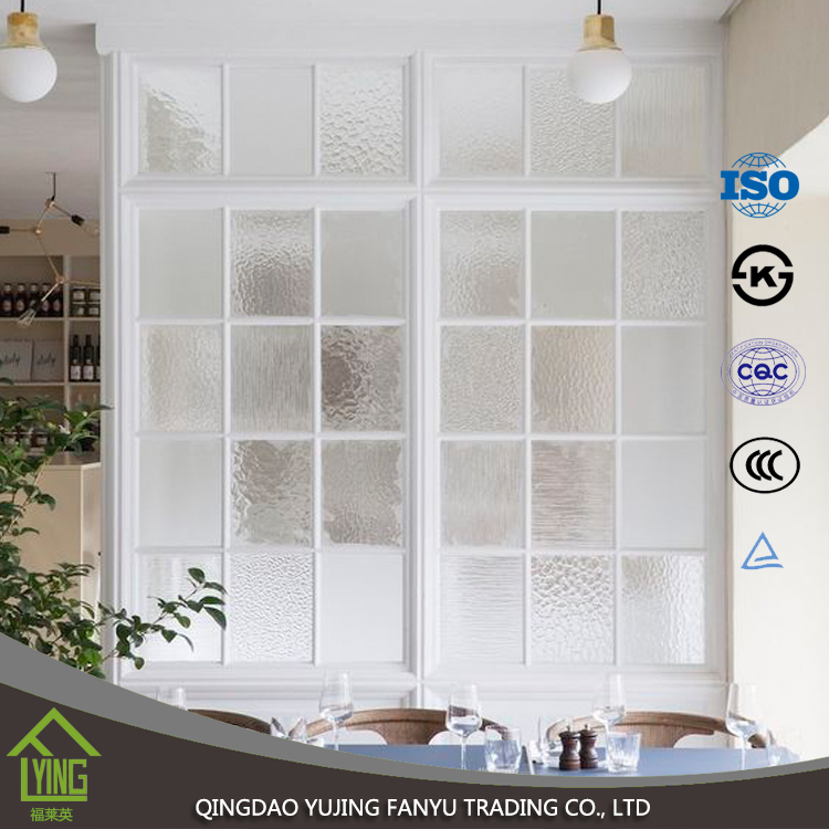 3mm 4mm 5mm different design baroque patterned glass with CE