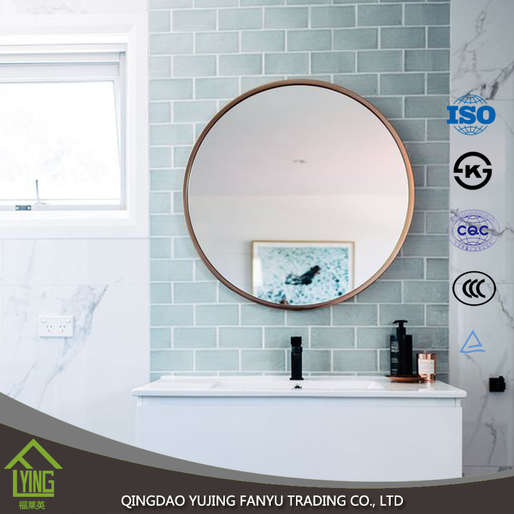 3mm - 6mm thick beveled glass mirror for decor Chinese mirror glass factory