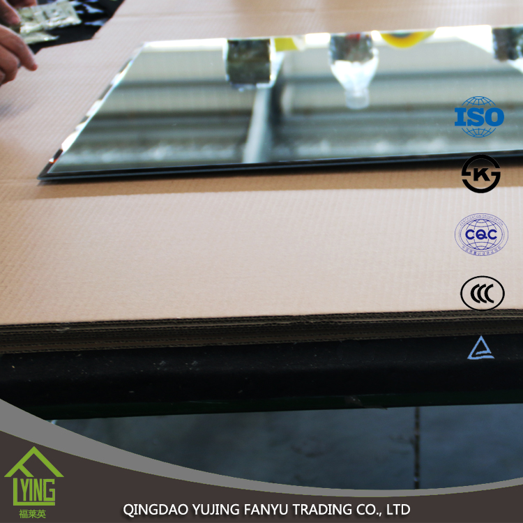 4mm 5mm Clear Decorative Beveled Silver And Aluminum Glass Mirror For Wall Factory