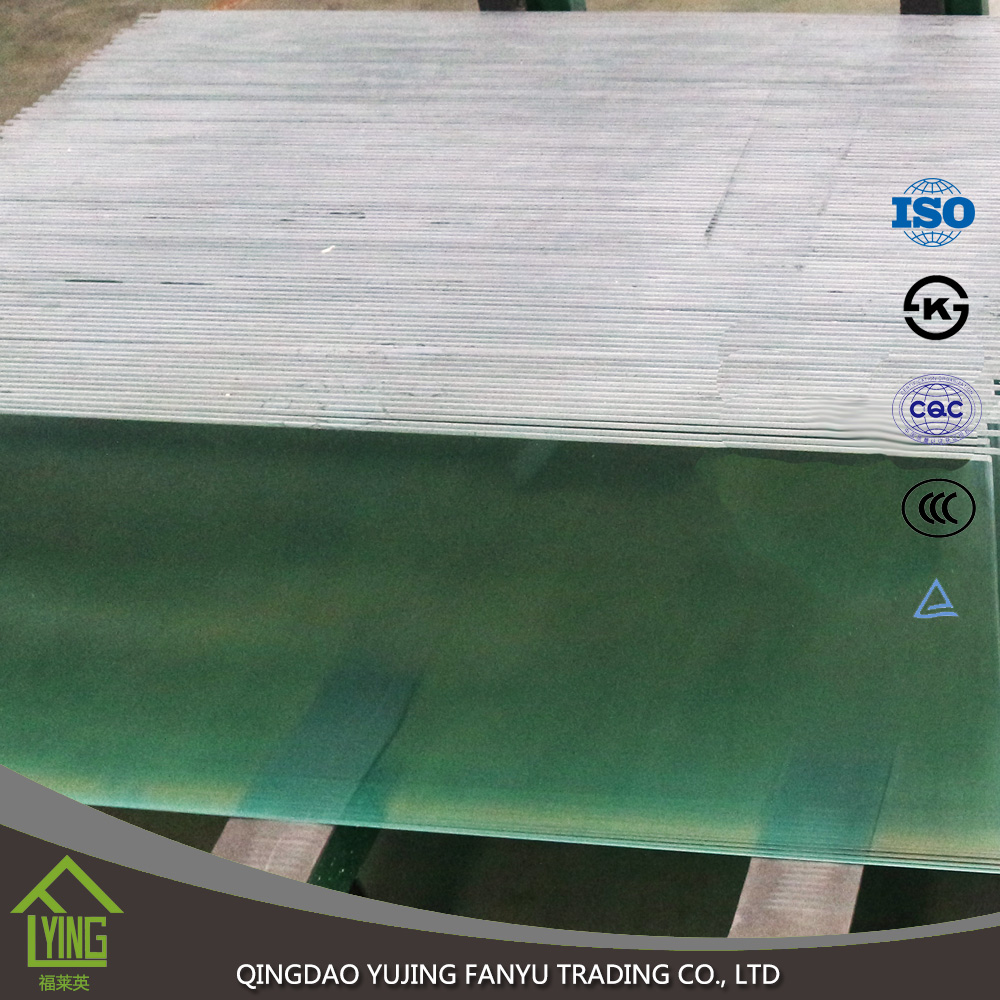 5mm roughly polished tempered plain glass for further processing