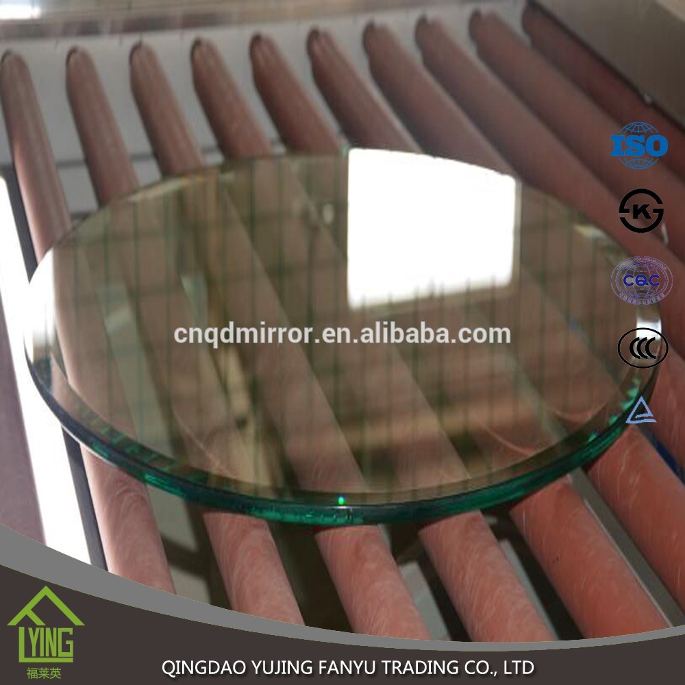 6mm fine grind tempered plain glass for further processing