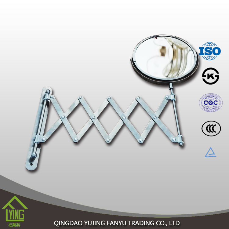 Factory price round extendable wall mounted shower mirror