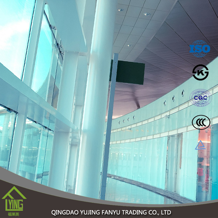 High quality flat clear 10mm tempered glass with CE from China glass manufacturer