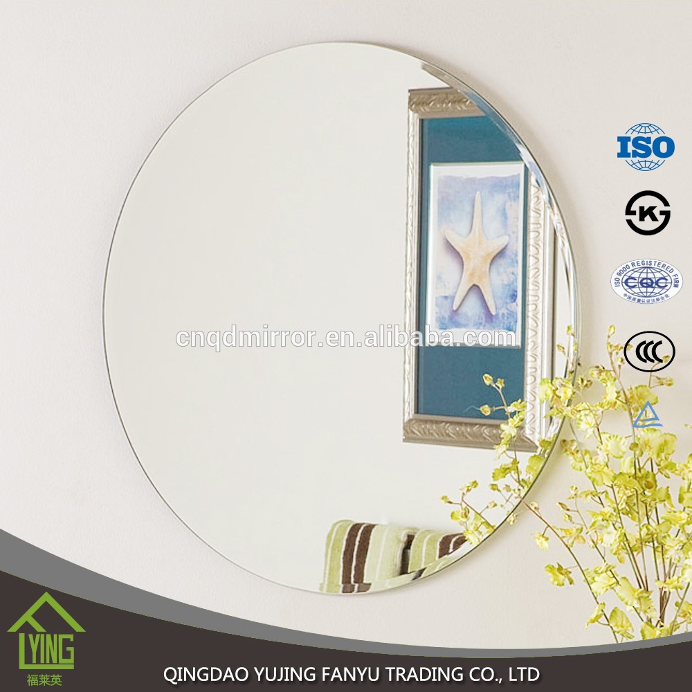 modern wall mount mirror 3mm 4mm thickness processing mirror price for girls bedroom