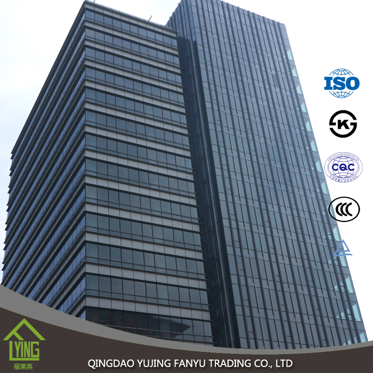 customized size low iron tempered glass ultra thickness clear 15mm curtain wall glass
