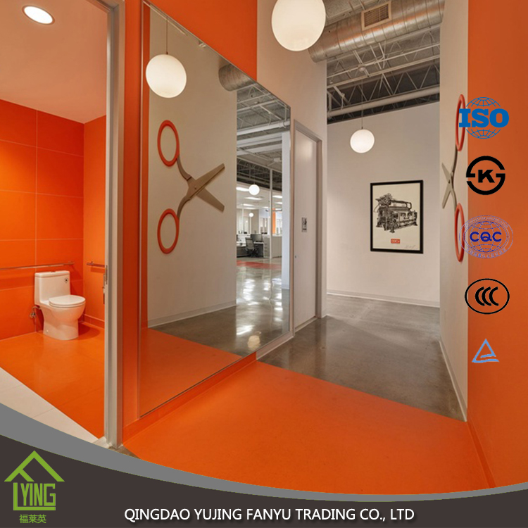 double coated aluminum mirror for building decoration with price