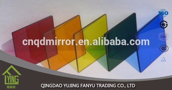 home decor Colored Mirror sheet glass 2/3/4/5/6/7mm thickness for cabinet