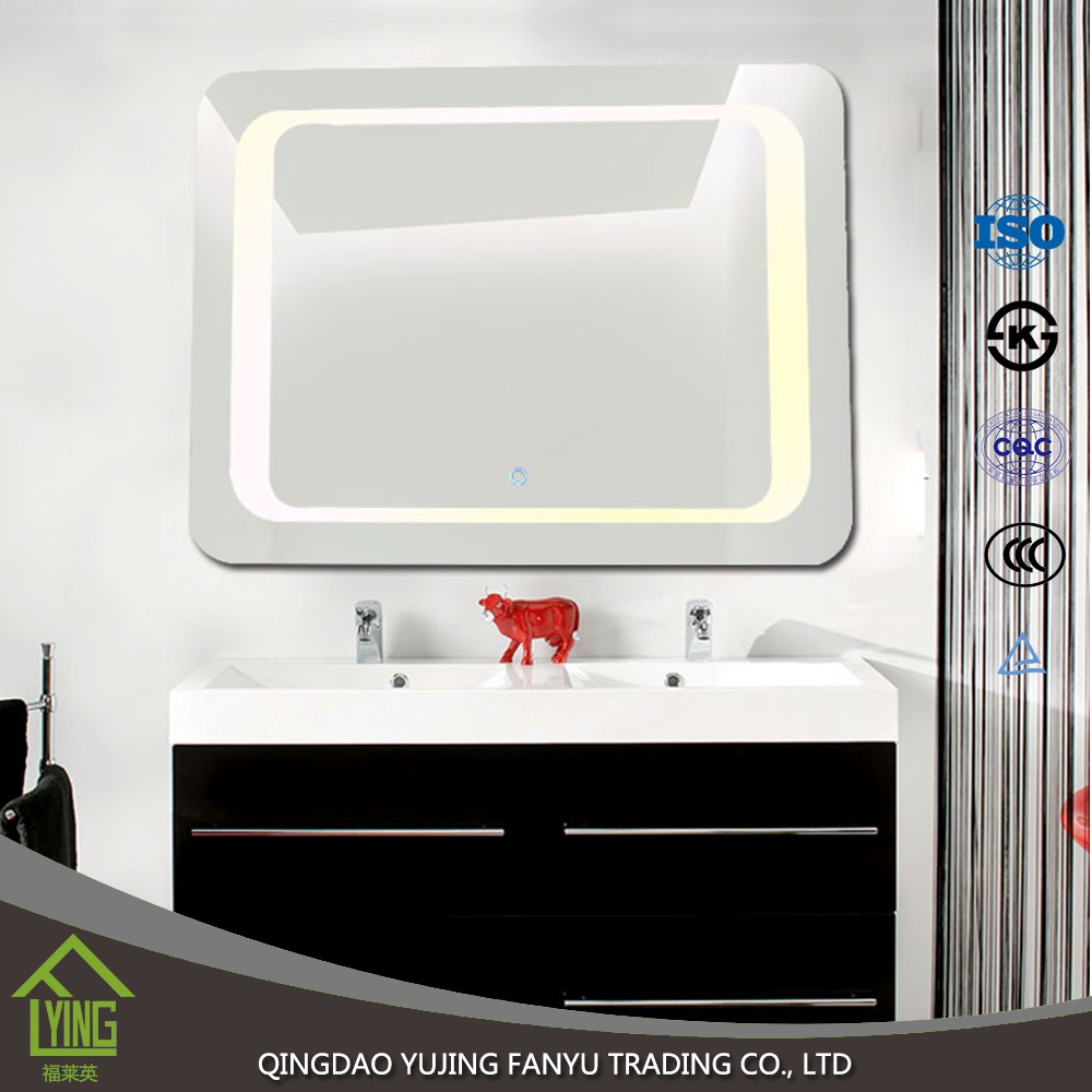 luxury stainless steel LED mirror