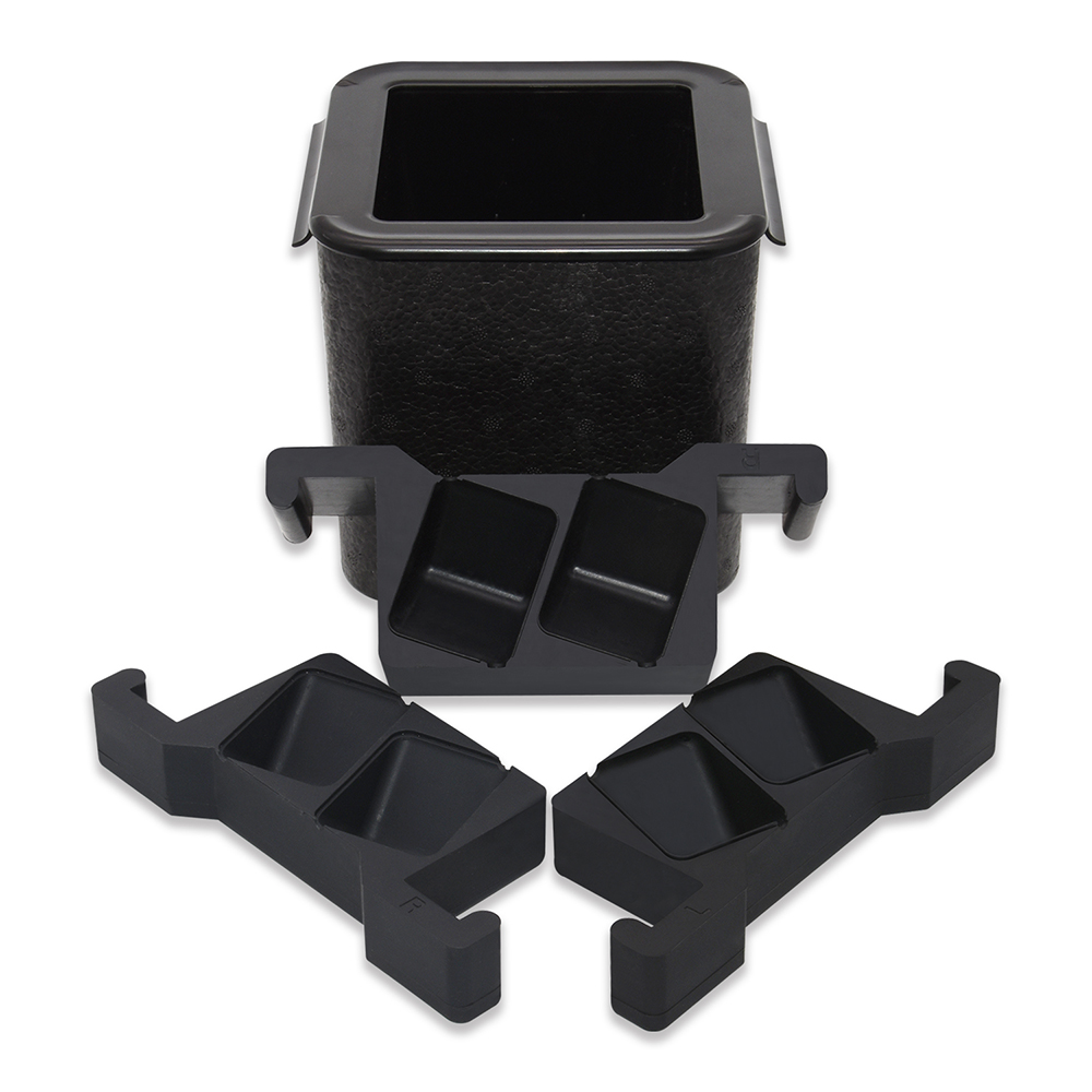 2,5-Zoll-riesiger Eiswürfelform 4 Hohlraum Jumbo Crystal Clear Ice Cube Maker Ohne Blase Silikon Eiswürfelablage