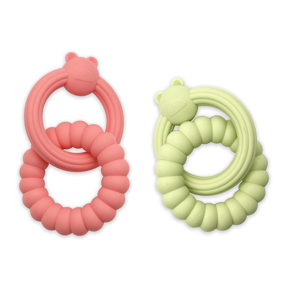 Bhd Nouvel arrivée alimentaire en silicone doux pour bébé de dents sonnent des jouets de dentition pour aider à apaiser les gencives pour les bébés non toxiques