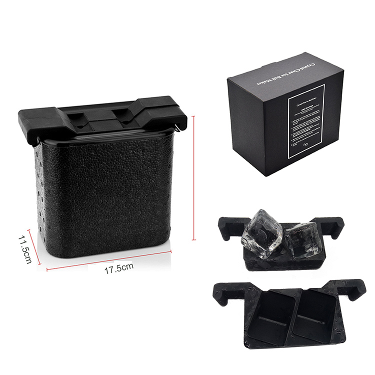 Plateau de glaçons sans BPA, plateau de glaçons transparent pour Whisky, plateau de glaçons en silicone Benhaida