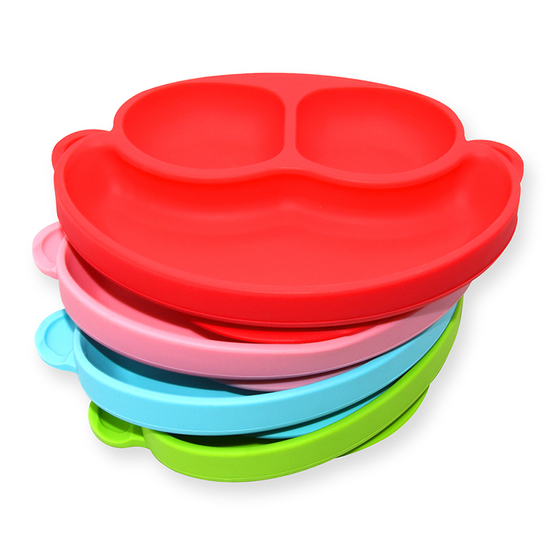 Benhaida BPA Free Toddlers Silicone Baby Placemat, Silicone Suction Baby Plates