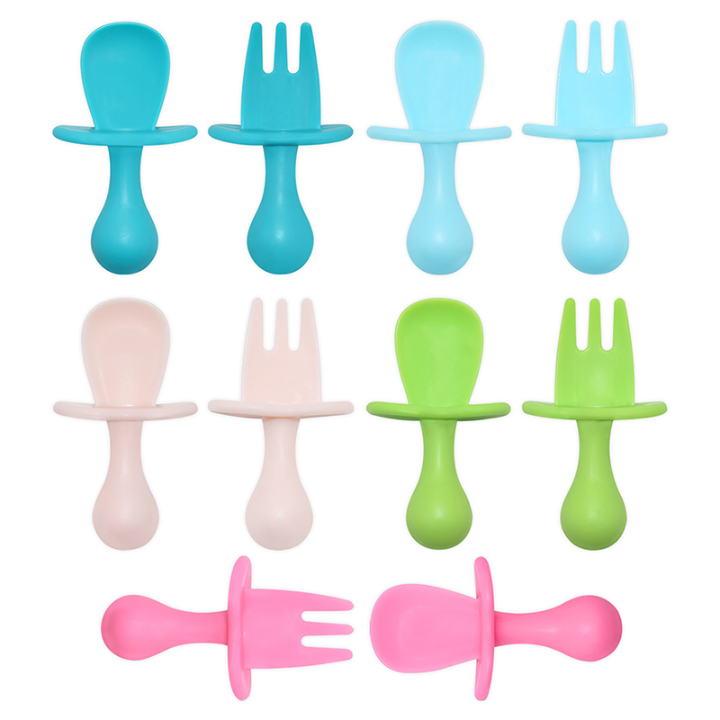 Benhaida Usine direct BPA BPA Grade Nourriture Grade Grade PlastiCtCydler Manger une cuillère d'alimentation pour bébé et fourchette